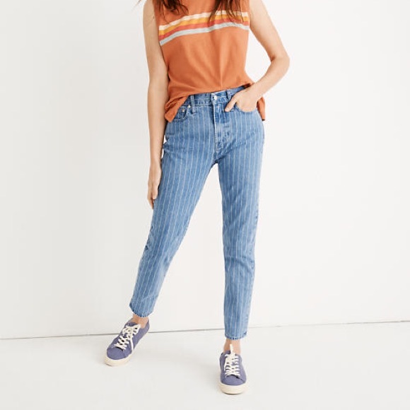 Madewell Denim - The Perfect Vintage Jean: Pinstripe Edition